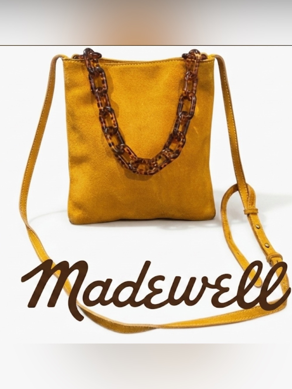 Authentic Madewell designer suede leather crossbody handbag purse